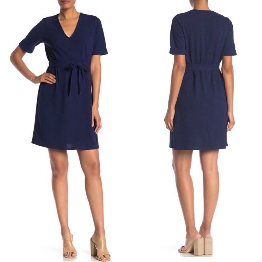 The Vanity Room | V-Neck Tie Waist Dress